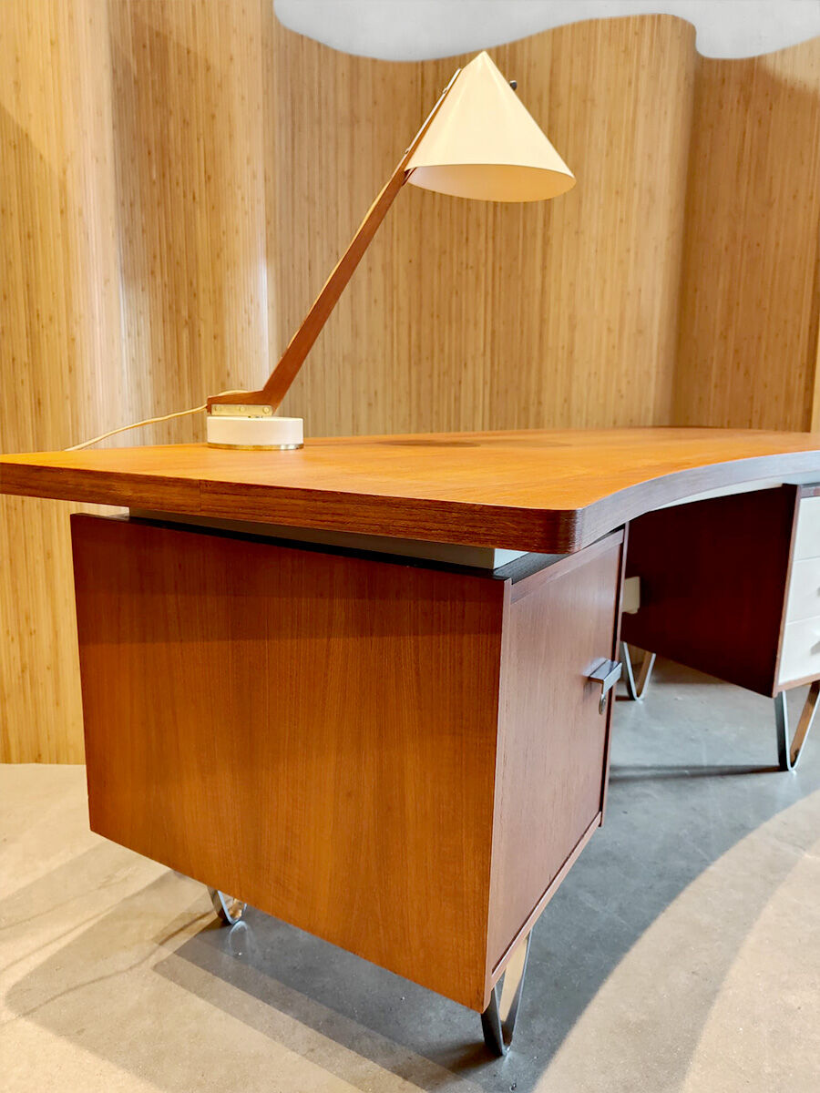 Bureau d’écriture de design néerlandais vintage 'Boomerang'