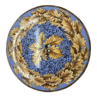 Round dish, Oak Leaves, Gien