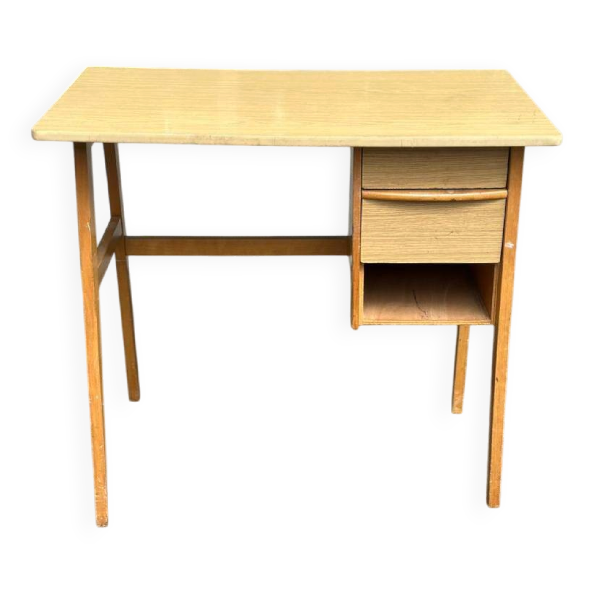 Bureau scandinave en bois 1980