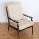 Fauteuil relax vintage en bois de style scandinave, 1950