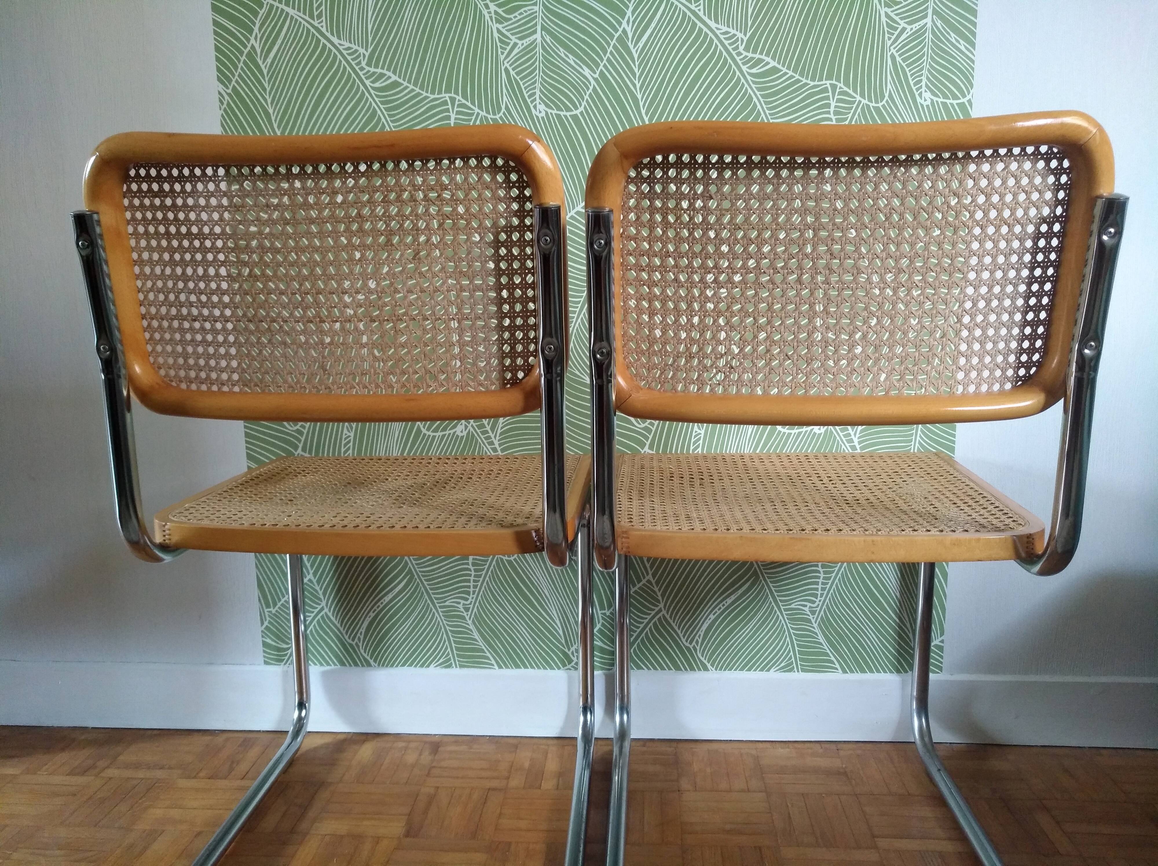Pair of chairs Marcel Breuer B32
