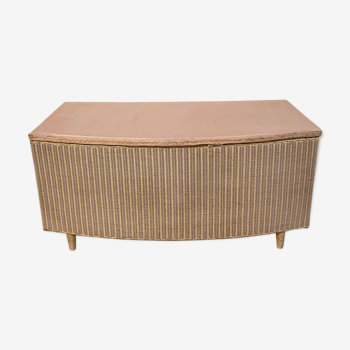 Coffre en bois Lloyd Loom