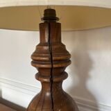 Lampe brutaliste XL en bois