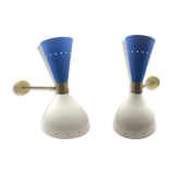 Pair of sconces Italian style 50s