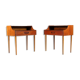 Paire de tables de chevet en teck moderne danois vintage