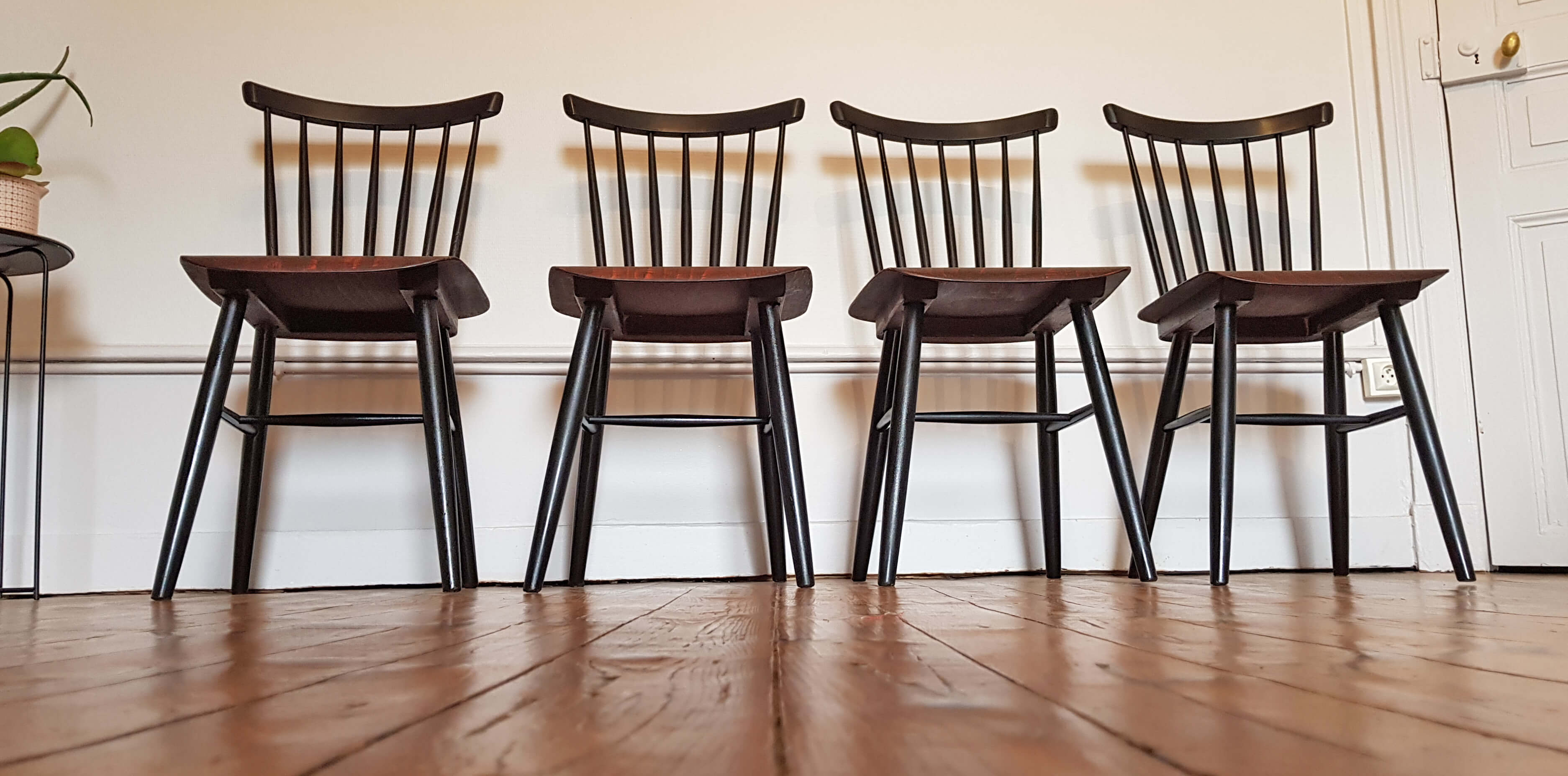 4 chairs vintage Thonet 60s