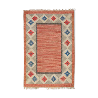 Tapis scandinave du milieu du siècle signé 200 x132 cm