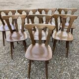 8 mountain wooden chairs