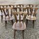 8 mountain wooden chairs