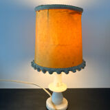 Pair of vintage albatre lamps