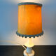 Paire de lampes en albatre vintage