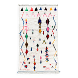 Tapis berbère marocain Azilal à motifs colorés 2,50x1,39m