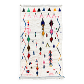 Tapis berbère marocain Azilal à motifs colorés 2,50x1,39m