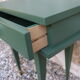 Vintage bedside green forest gold