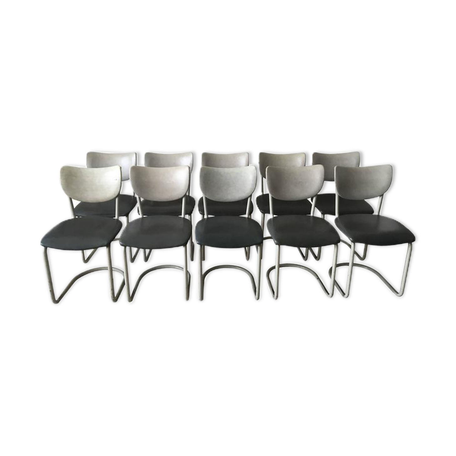 Set of 10 chairs Gebroeders de Wit for Wit Schiedam of model 2011