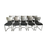 Set of 10 chairs Gebroeders de Wit for Wit Schiedam of model 2011