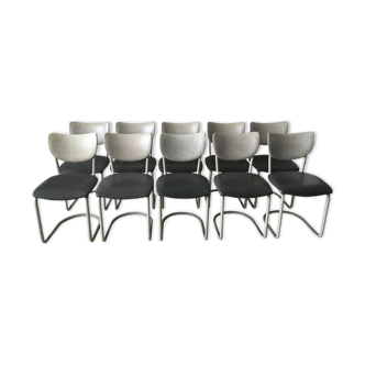 Set of 10 chairs Gebroeders de Wit for Wit Schiedam of model 2011