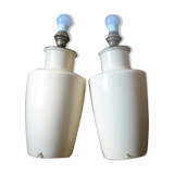 Pair of ceramic lamp legs
