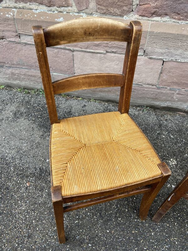 4 chaises bistrot 1930 Alsace