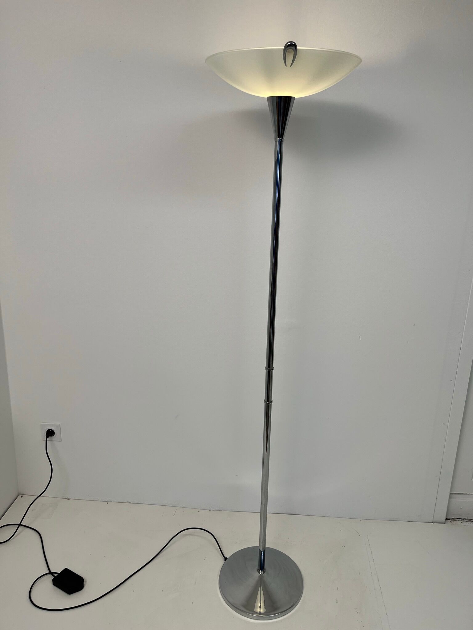 Vintage chrome floor lamp