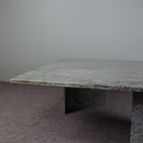 Modern mid-century granite coffee table