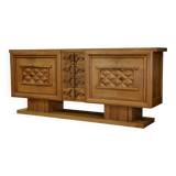 Oak buffet by Charles Dudouyt 1940s