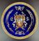 Antique Gien plate with Renaissance decoration, angel, putti... 25 cm
