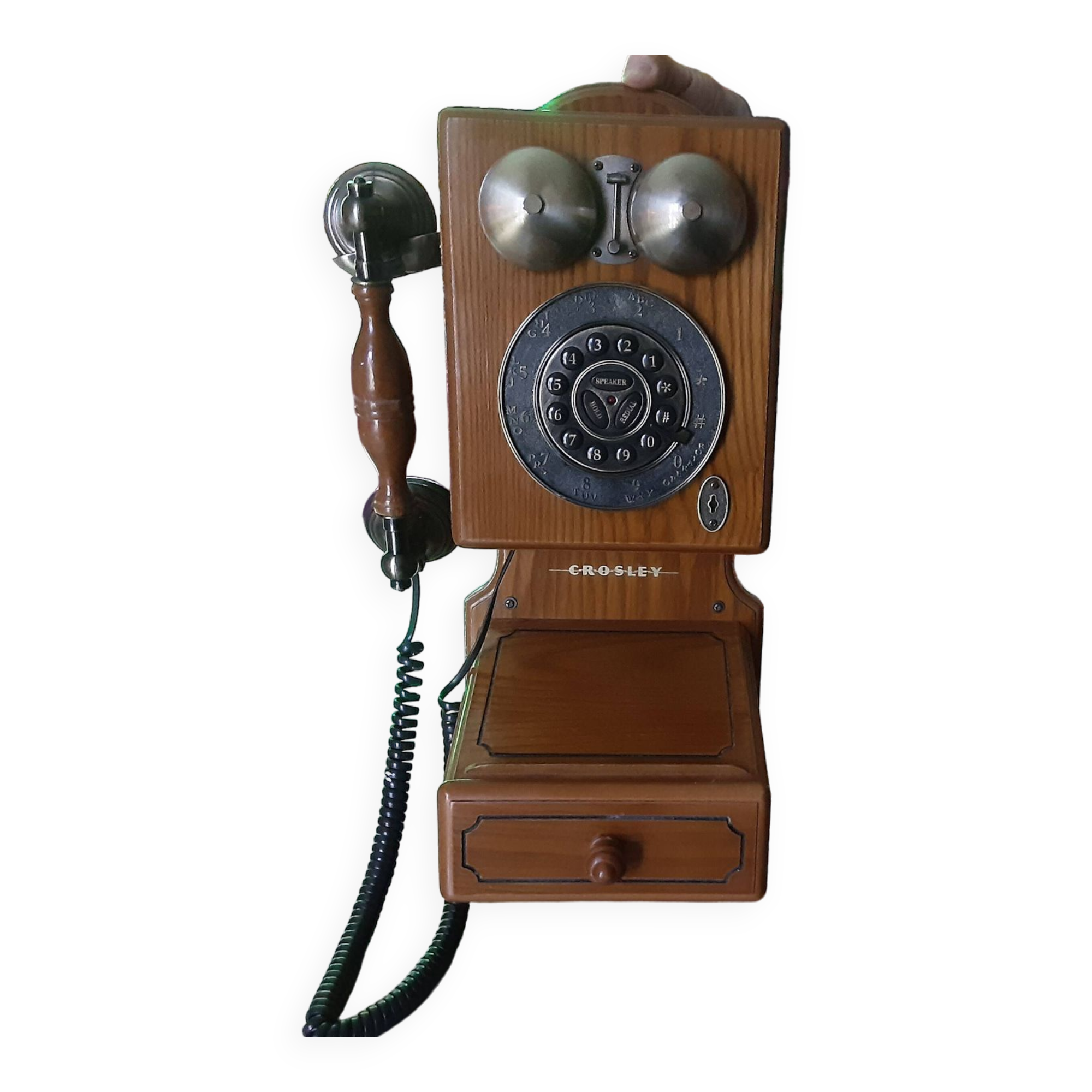 Telephone mural bois reedition fonctionne