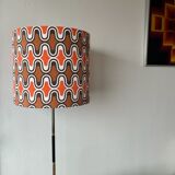 Lampshade novaline h40 d35 fabric 1970