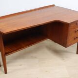 Scandinavian "Boomerang" teak desk - 1960s