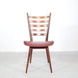 Vintage teak wooden ladder chairs, 1960s