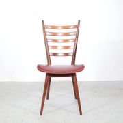Vintage teak wooden ladder chairs, 1960s