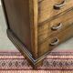 1950s English Art Deco oak chest of drawers