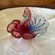 Ashtray Shell-shaped Glass from Bohemia Josef Hospodka Wine