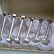 12 bolt-shaped knife rests in their original vintage box