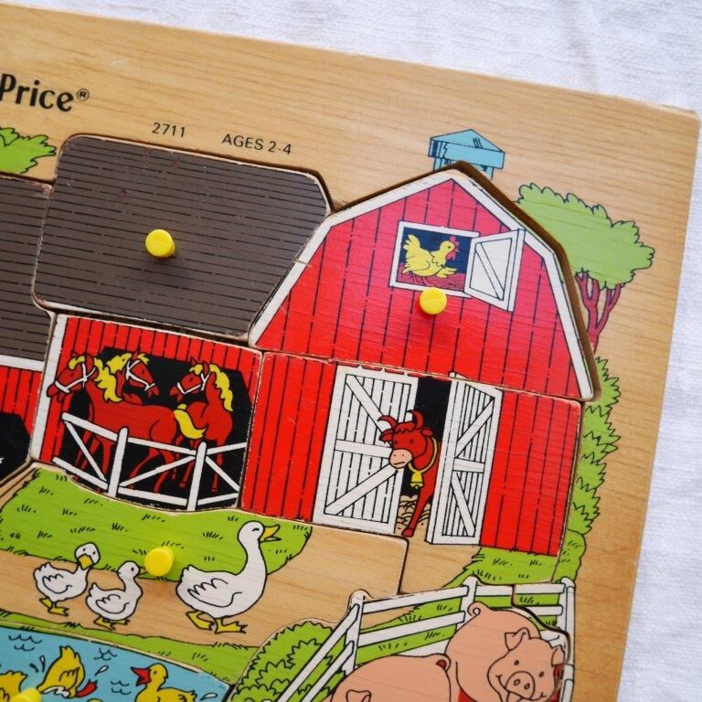 Fisher Price wooden puzzle, the farm