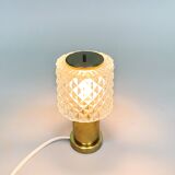 1970s Glass Table Lamp by Kamenicky Senov, Czechoslovakia