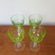 4 Val Saint Lambert glasses in Ouraline