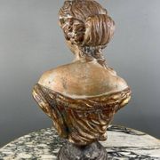 Buste Féminin En Terre Cuite, Italie, XXe Siècle