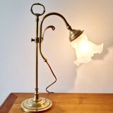 Art Nouveau bronze tulip lamp