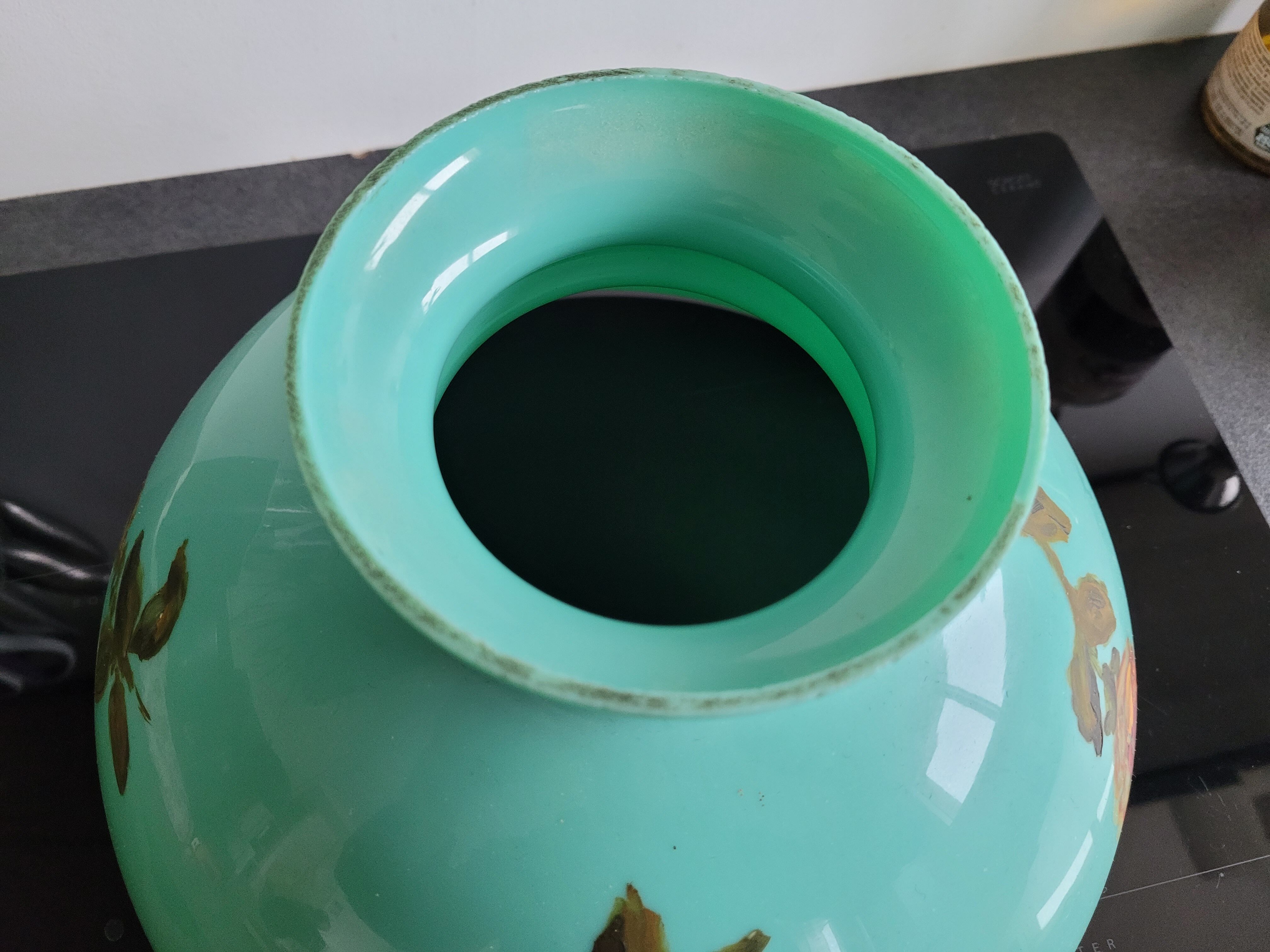 Opaline kerosene lamp lampshade