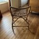 Vintage rattan armchair 70s