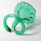 Vintage Green Glass Art Vase / Hand-blown Home Decor / Stilvetro / Rome