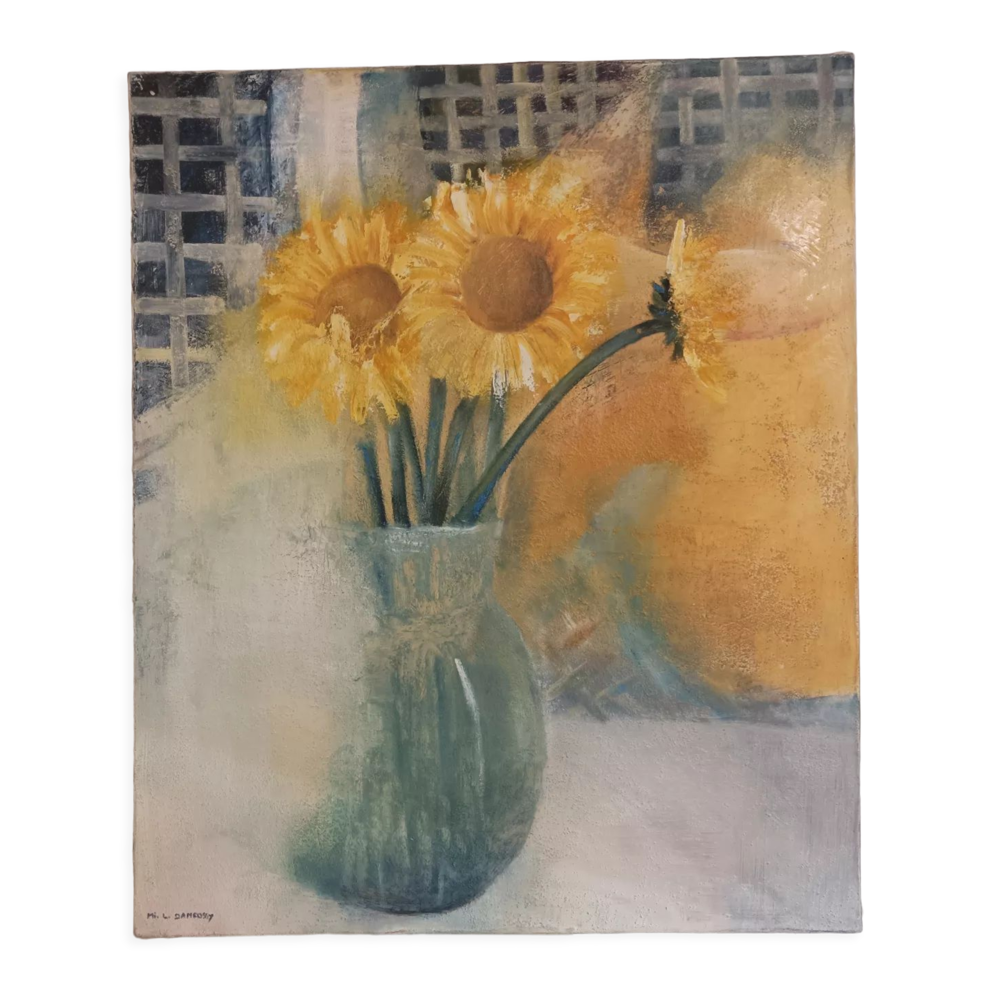 Sunflower bouquet painting by Michèle Danfossy