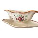 Large antique sauceboat in Longchamp earthenware.