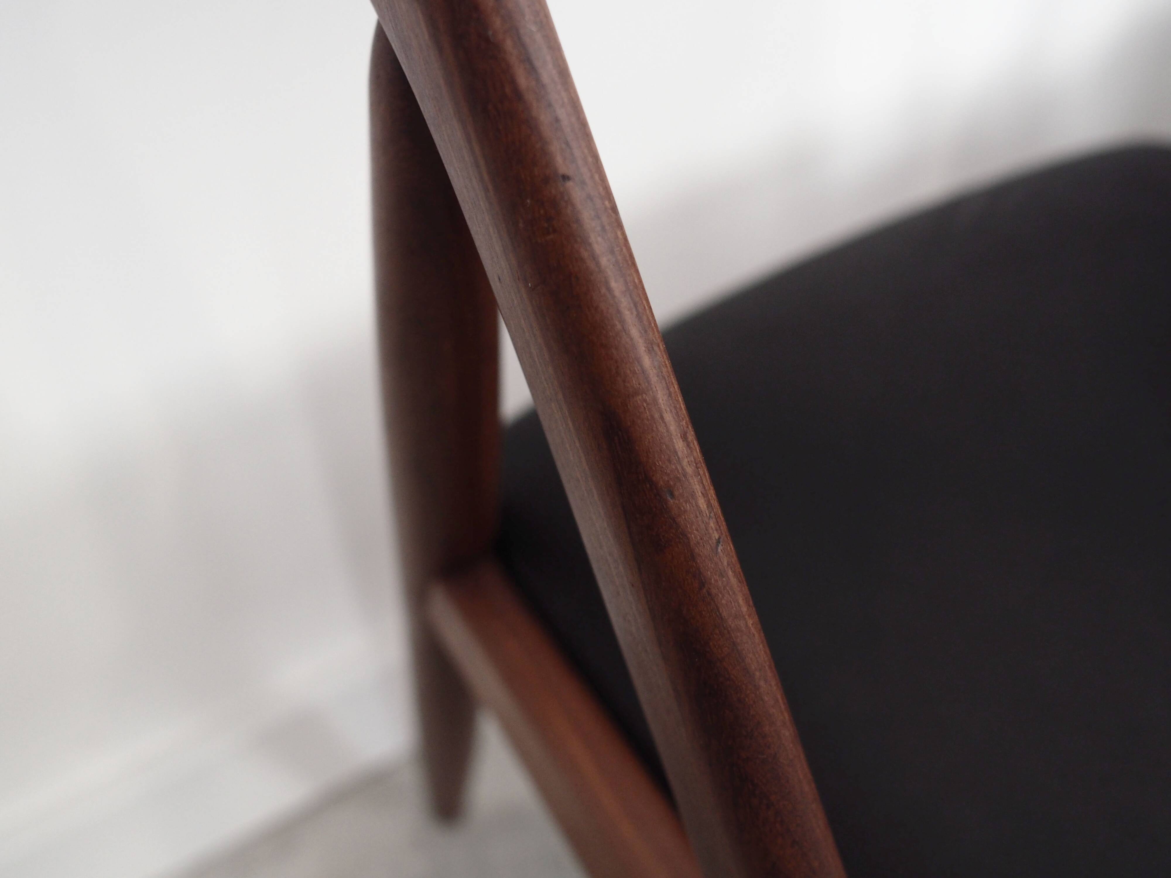 Set of four teak chairs, Danish design, 1970s, designer: Kai Kristiansen
