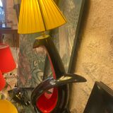 Two-tone ceramic lamp