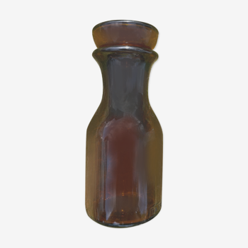 Flacon de pharmacie en verre ambrée