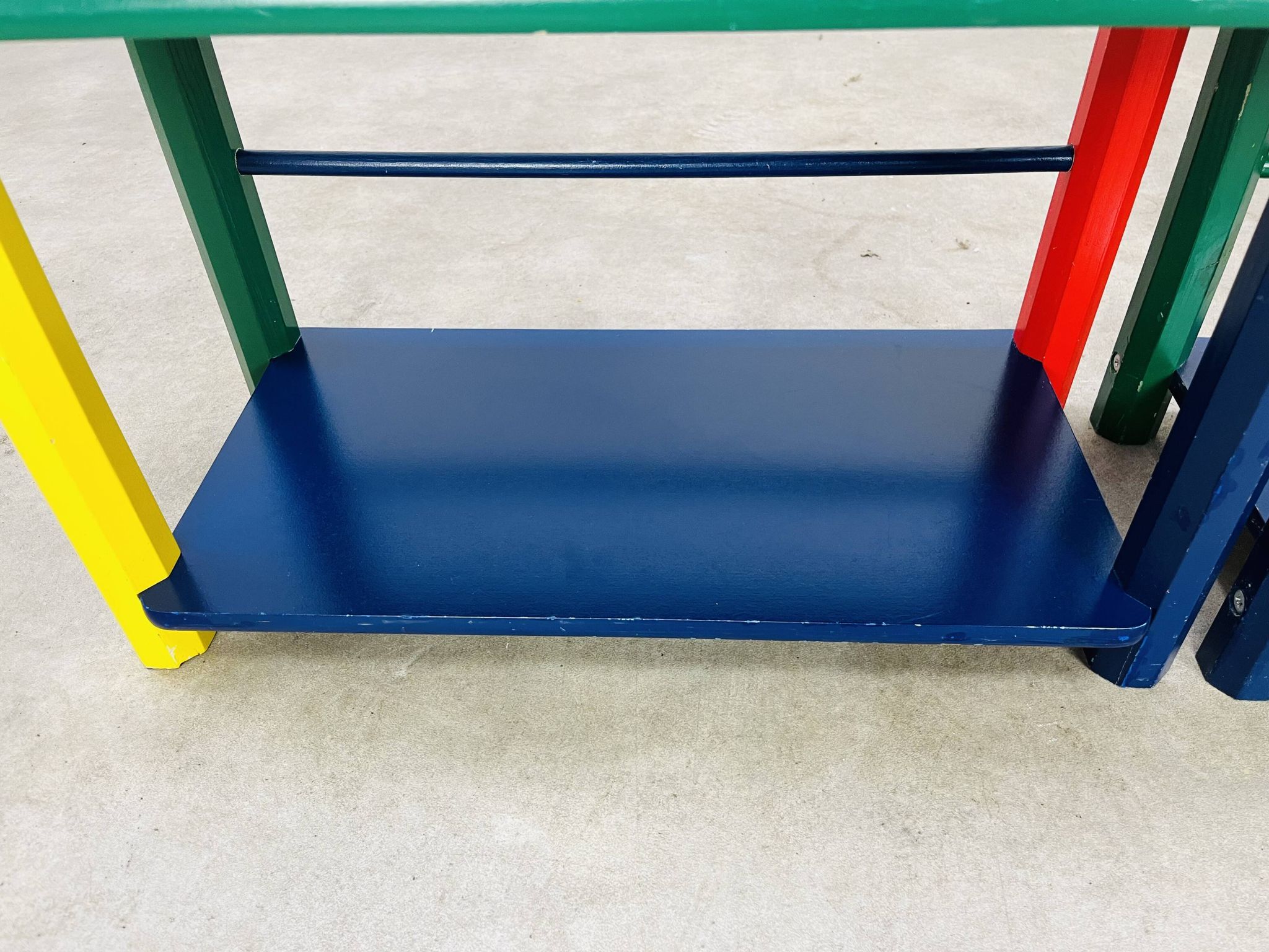 Pair of pencil-style shelves by Pierre Sala for children.