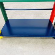 Pair of pencil-style shelves by Pierre Sala for children.